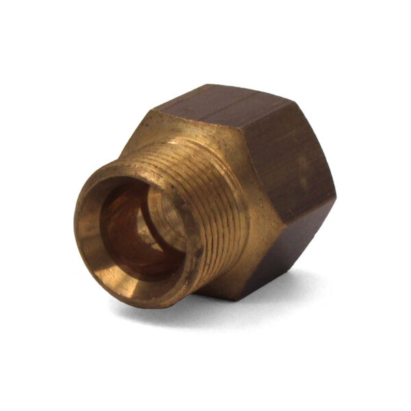 Twist Seal Nipple, M22 M x  1/2" FPT, 4000 PSI Brass