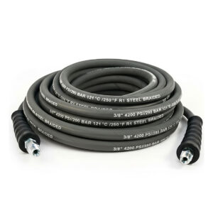 Gray Non-Marking Pressure Washer Hose, 3/8" ID 4200 PSI 1-Wire, SWxSO
