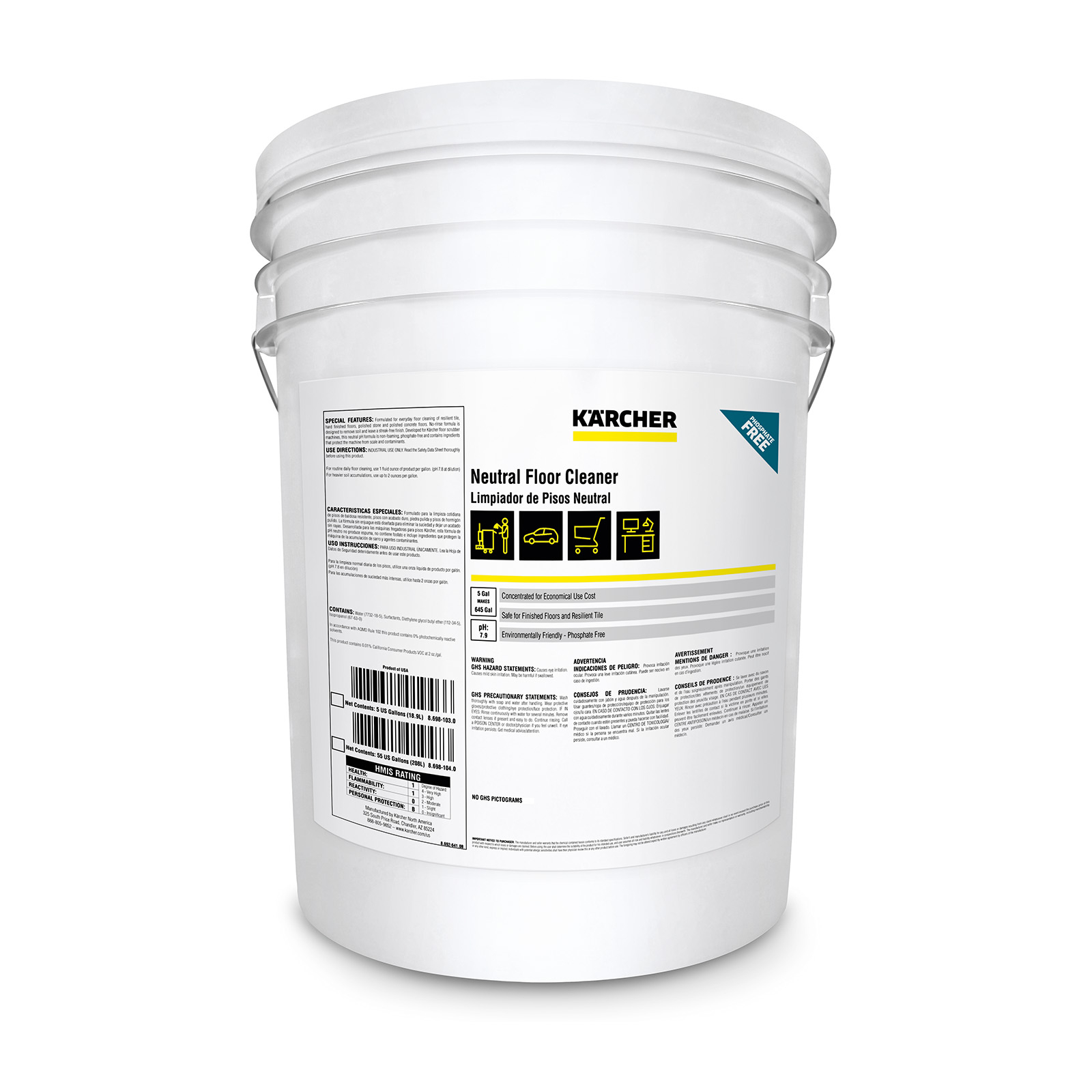Neutral Floor Cleaner, 5 Gal
