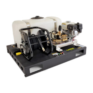 Landa HD Skid with 50 Gal Tank & 100' Hose Reel
